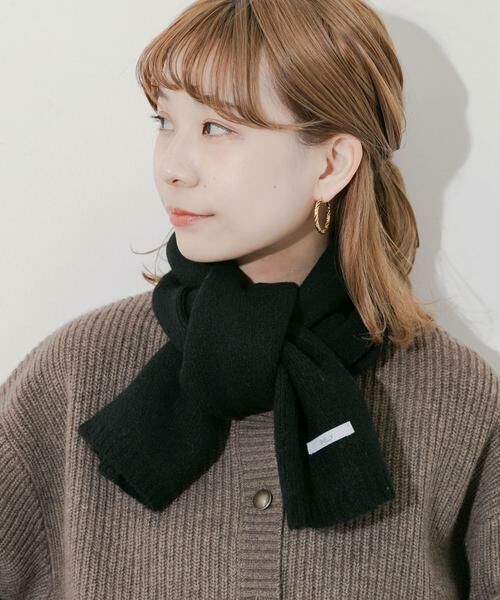 SMELLY / スメリー マフラー・ショール・スヌード・ストール | プレーンニットマフラー | 詳細7