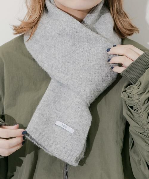 SMELLY / スメリー マフラー・ショール・スヌード・ストール | プレーンニットマフラー | 詳細13