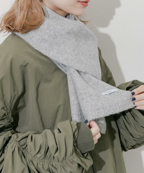 SMELLY / スメリー マフラー・ショール・スヌード・ストール | プレーンニットマフラー | 詳細15