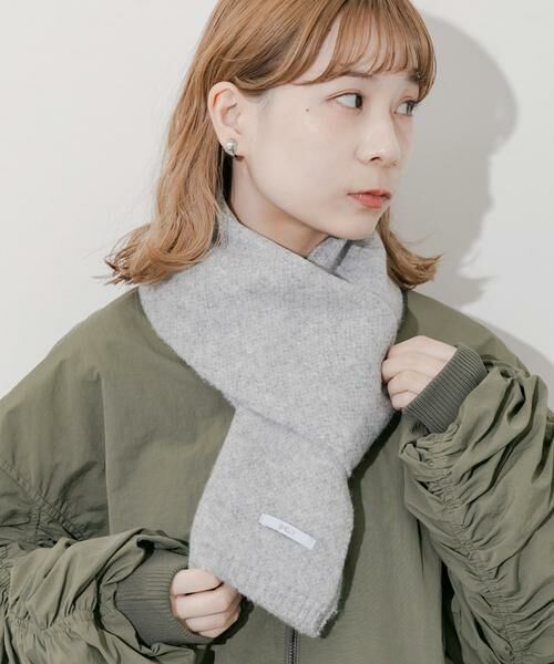SMELLY / スメリー マフラー・ショール・スヌード・ストール | プレーンニットマフラー | 詳細16