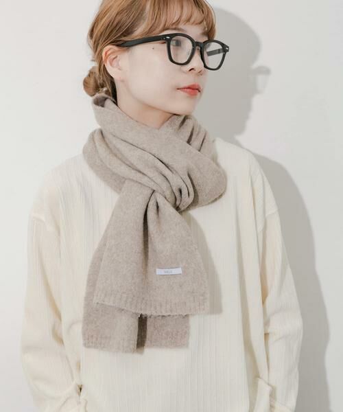 SMELLY / スメリー マフラー・ショール・スヌード・ストール | プレーンニットマフラー | 詳細22