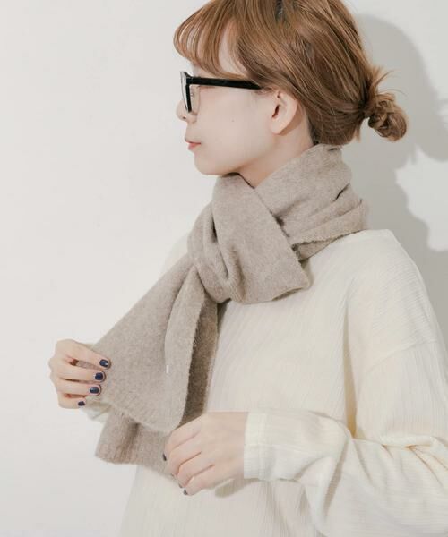 SMELLY / スメリー マフラー・ショール・スヌード・ストール | プレーンニットマフラー | 詳細23