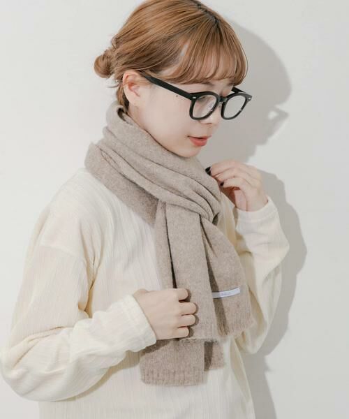 SMELLY / スメリー マフラー・ショール・スヌード・ストール | プレーンニットマフラー | 詳細24
