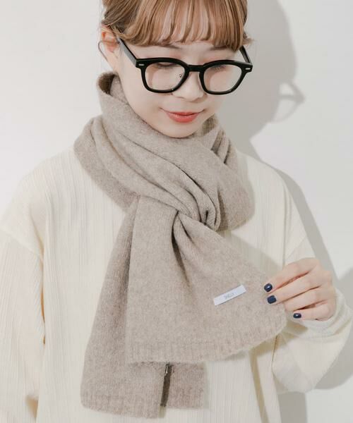 SMELLY / スメリー マフラー・ショール・スヌード・ストール | プレーンニットマフラー | 詳細25