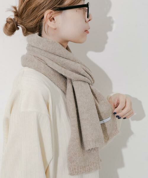 SMELLY / スメリー マフラー・ショール・スヌード・ストール | プレーンニットマフラー | 詳細26