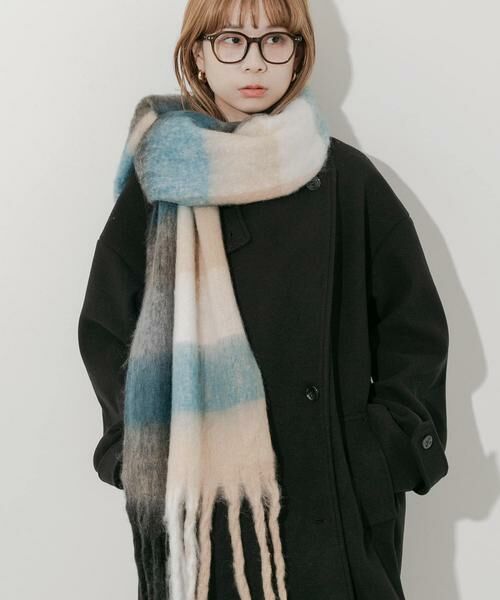 SMELLY / スメリー マフラー・ショール・スヌード・ストール | ボリュームチェックマフラー | 詳細12