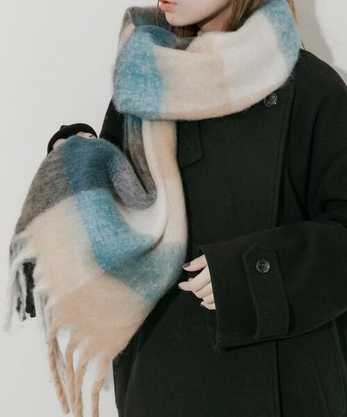 SMELLY / スメリー マフラー・ショール・スヌード・ストール | ボリュームチェックマフラー | 詳細14