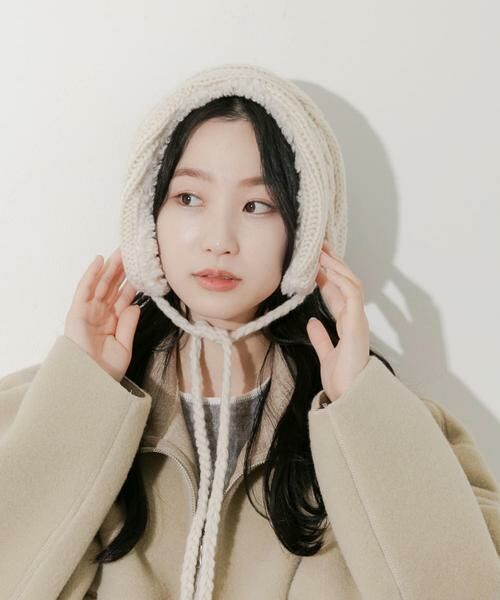 SMELLY / スメリー ネックウォーマー・イヤーマフ | ケーブルコンビイヤーマフ | 詳細1