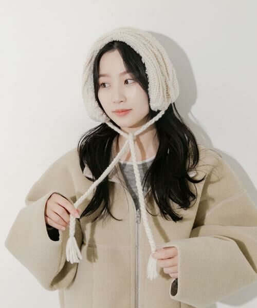 SMELLY / スメリー ネックウォーマー・イヤーマフ | ケーブルコンビイヤーマフ | 詳細2