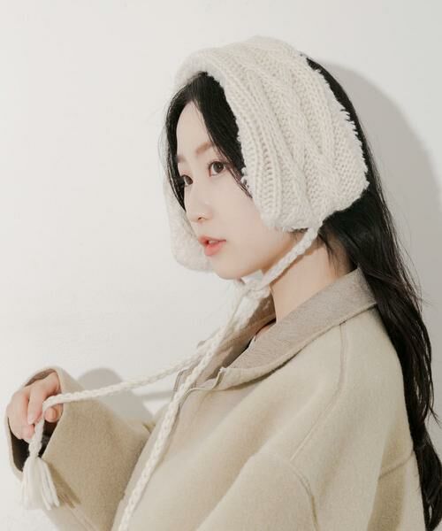 SMELLY / スメリー ネックウォーマー・イヤーマフ | ケーブルコンビイヤーマフ | 詳細4