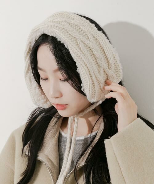 SMELLY / スメリー ネックウォーマー・イヤーマフ | ケーブルコンビイヤーマフ | 詳細6