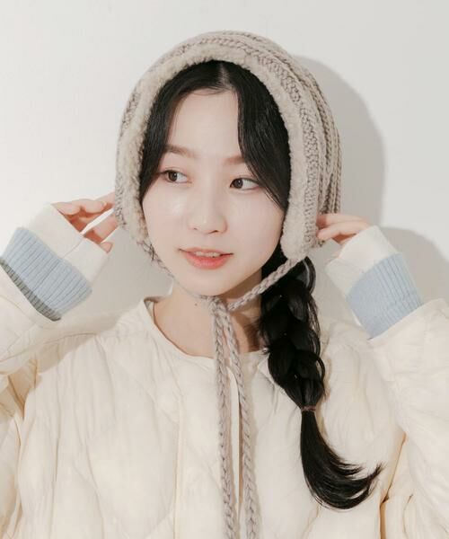 SMELLY / スメリー ネックウォーマー・イヤーマフ | ケーブルコンビイヤーマフ | 詳細11