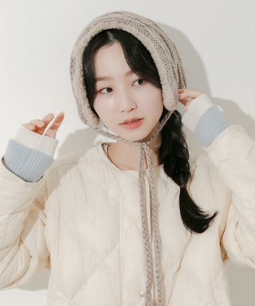 SMELLY / スメリー ネックウォーマー・イヤーマフ | ケーブルコンビイヤーマフ | 詳細12