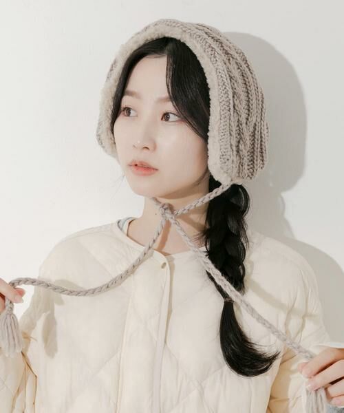 SMELLY / スメリー ネックウォーマー・イヤーマフ | ケーブルコンビイヤーマフ | 詳細14