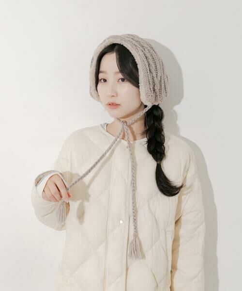 SMELLY / スメリー ネックウォーマー・イヤーマフ | ケーブルコンビイヤーマフ | 詳細16