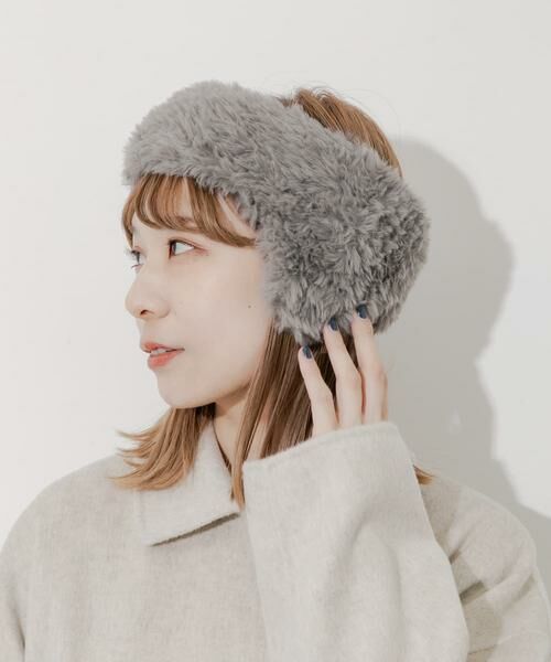 SMELLY / スメリー カチューシャ・カチューム・その他 | ファーフラップヘアバンド | 詳細1