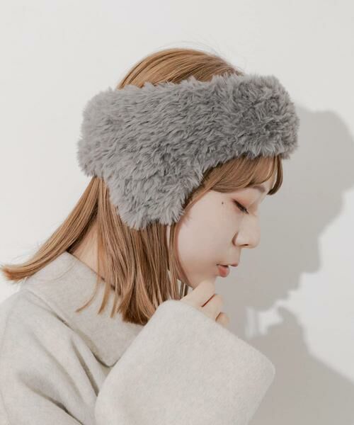 SMELLY / スメリー カチューシャ・カチューム・その他 | ファーフラップヘアバンド | 詳細2