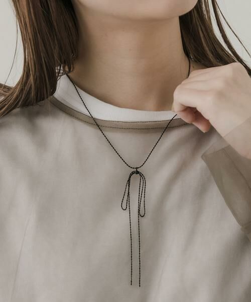 SMELLY / スメリー ネックレス・ペンダント・チョーカー | チェーンリボンスライドチョーカー | 詳細1