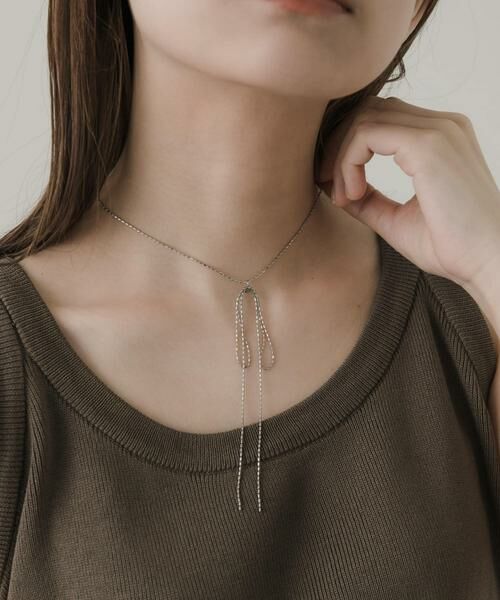 SMELLY / スメリー ネックレス・ペンダント・チョーカー | チェーンリボンスライドチョーカー | 詳細6