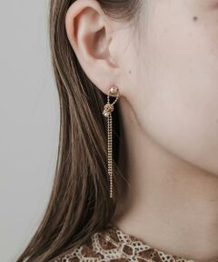 SMELLY / スメリー ピアス・イヤリング | パールタイチェーンピアス