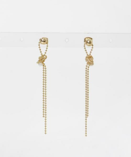 SMELLY / スメリー ピアス・イヤリング | パールタイチェーンピアス | 詳細4