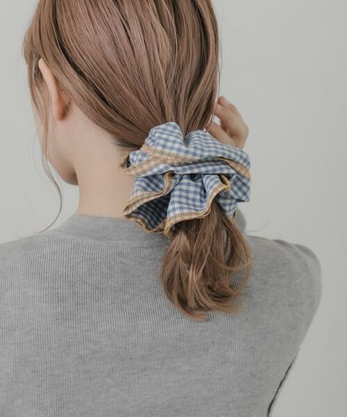 SMELLY / スメリー ヘアゴム・シュシュ | ギンガムチェックボリュームシュシュ | 詳細2
