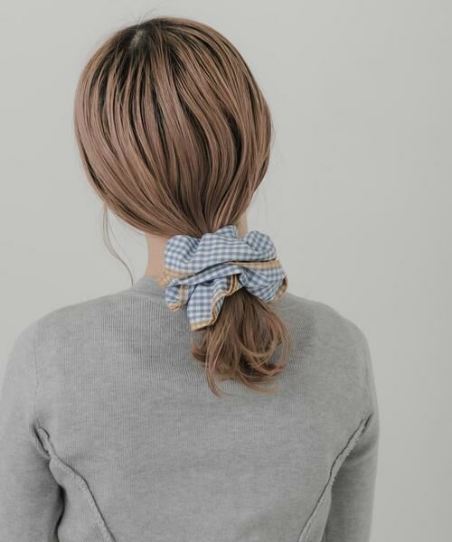 SMELLY / スメリー ヘアゴム・シュシュ | ギンガムチェックボリュームシュシュ | 詳細3