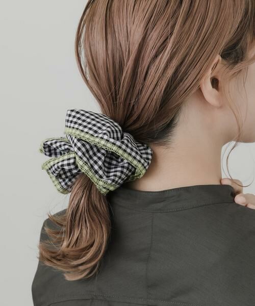 SMELLY / スメリー ヘアゴム・シュシュ | ギンガムチェックボリュームシュシュ | 詳細7