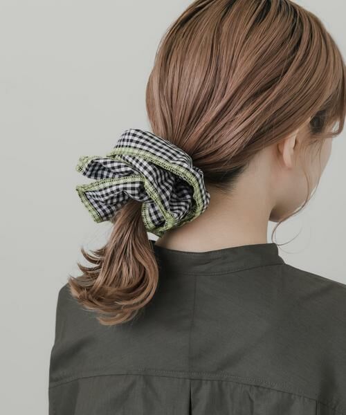 SMELLY / スメリー ヘアゴム・シュシュ | ギンガムチェックボリュームシュシュ | 詳細8