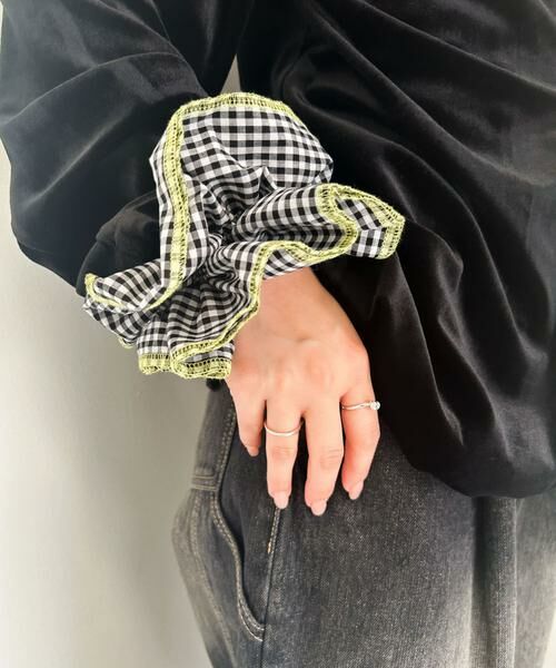 SMELLY / スメリー ヘアゴム・シュシュ | ギンガムチェックボリュームシュシュ | 詳細10