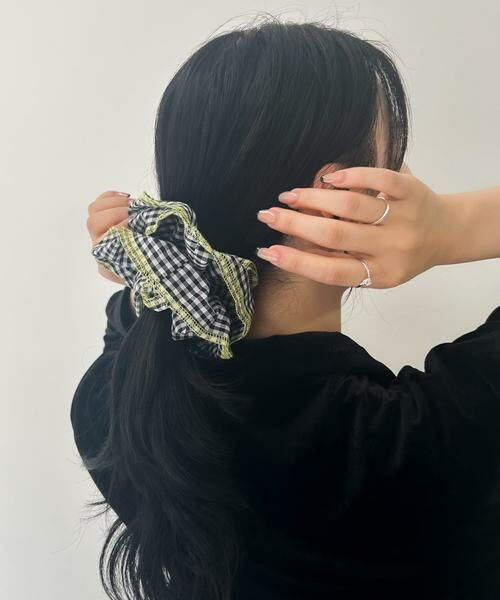 SMELLY / スメリー ヘアゴム・シュシュ | ギンガムチェックボリュームシュシュ | 詳細11
