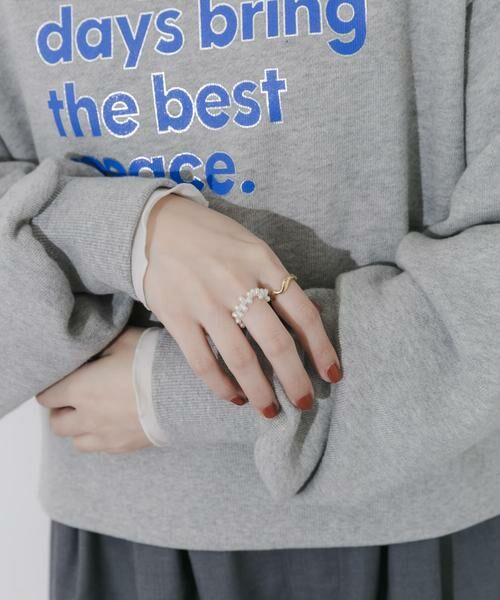 SMELLY / スメリー リング | ステンレスパール2セットリング | 詳細1