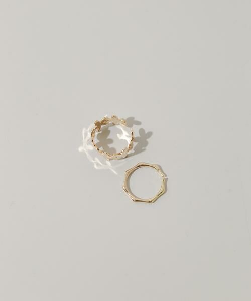 SMELLY / スメリー リング | メタルフラワー2セットリング | 詳細1