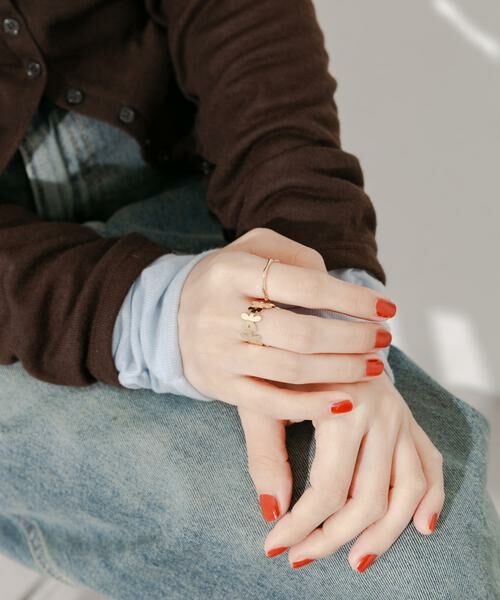 SMELLY / スメリー リング | メタルフラワー2セットリング | 詳細2