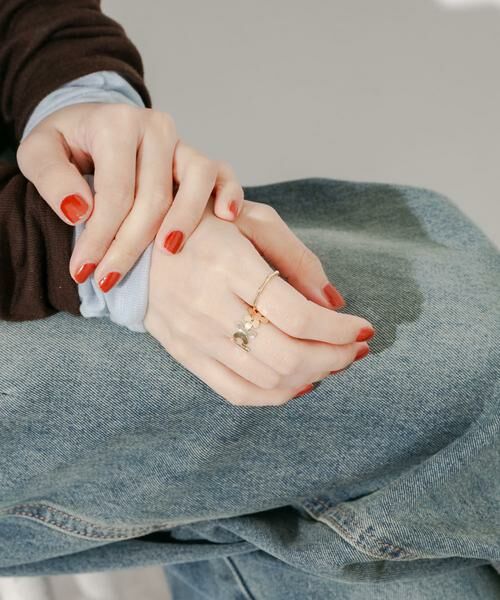 SMELLY / スメリー リング | メタルフラワー2セットリング | 詳細3