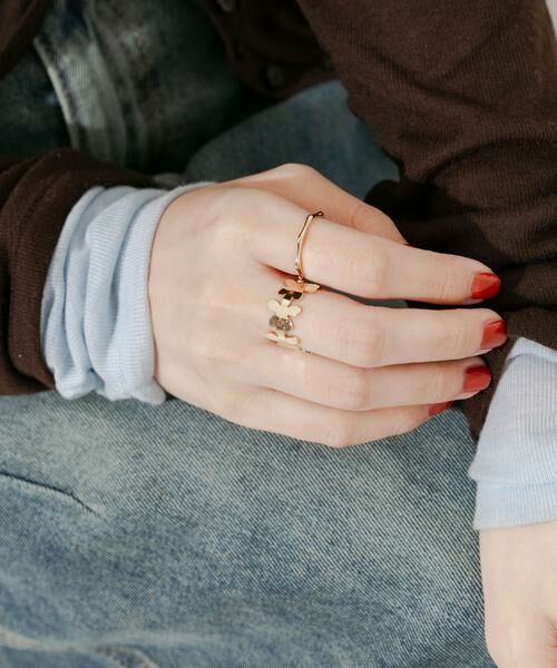 SMELLY / スメリー リング | メタルフラワー2セットリング | 詳細4