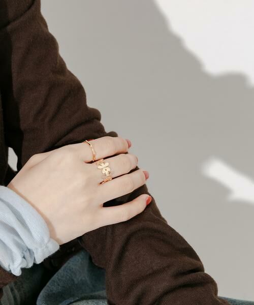 SMELLY / スメリー リング | メタルフラワー2セットリング | 詳細5