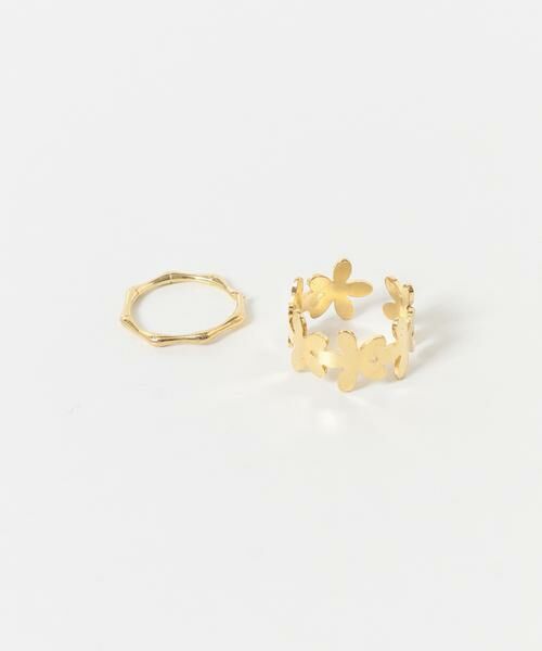 SMELLY / スメリー リング | メタルフラワー2セットリング | 詳細6