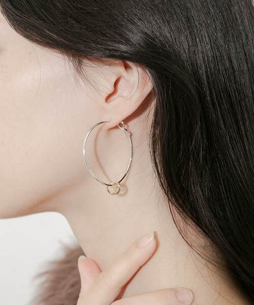 SMELLY / スメリー ピアス・イヤリング | ニュアンスフープ2WAYピアス | 詳細1