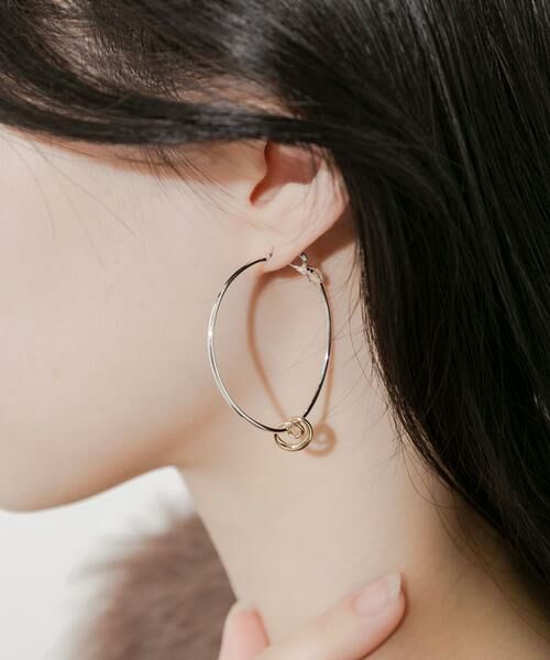 SMELLY / スメリー ピアス・イヤリング | ニュアンスフープ2WAYピアス | 詳細2