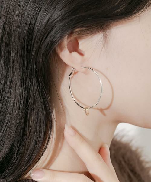 SMELLY / スメリー ピアス・イヤリング | ニュアンスフープ2WAYピアス | 詳細3