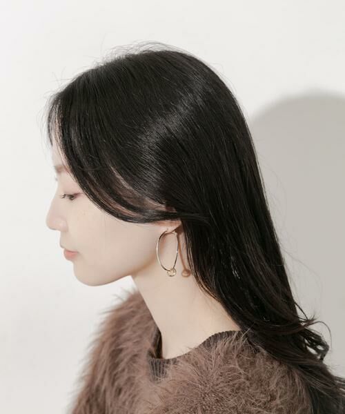 SMELLY / スメリー ピアス・イヤリング | ニュアンスフープ2WAYピアス | 詳細4