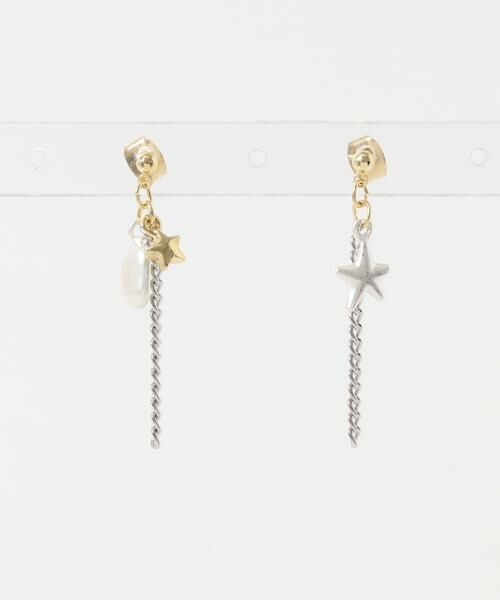 SMELLY / スメリー ピアス・イヤリング | スターチャームチェーンピアス | 詳細6