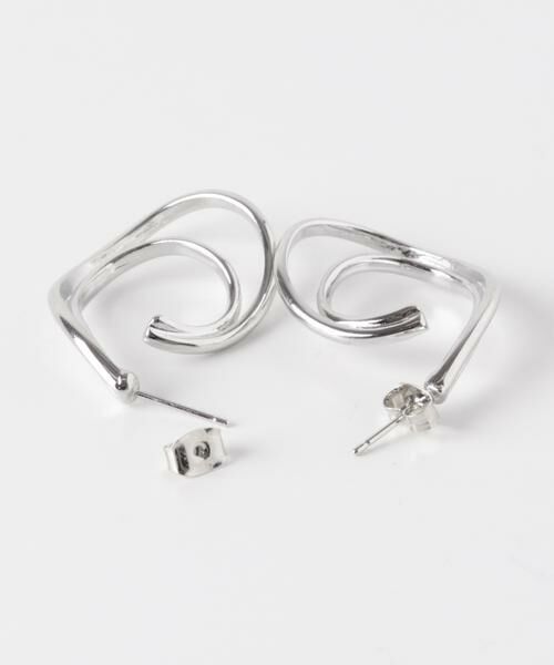 SMELLY / スメリー ピアス・イヤリング | ニュアンスメタルレイヤードフープピアス | 詳細7