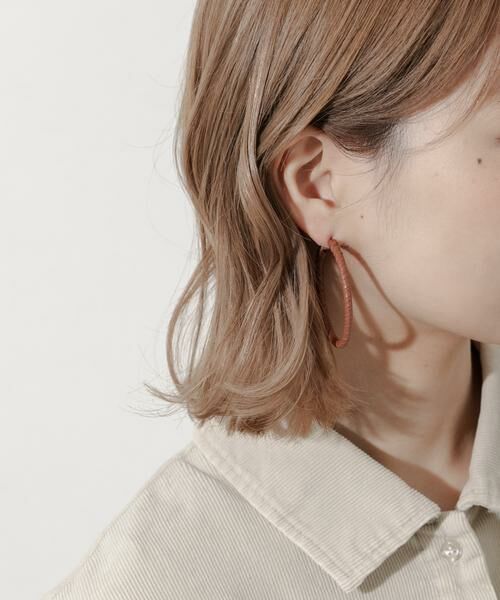 SMELLY / スメリー ピアス・イヤリング | コードラップビッグフープピアス | 詳細2