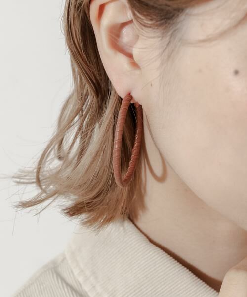 SMELLY / スメリー ピアス・イヤリング | コードラップビッグフープピアス | 詳細3