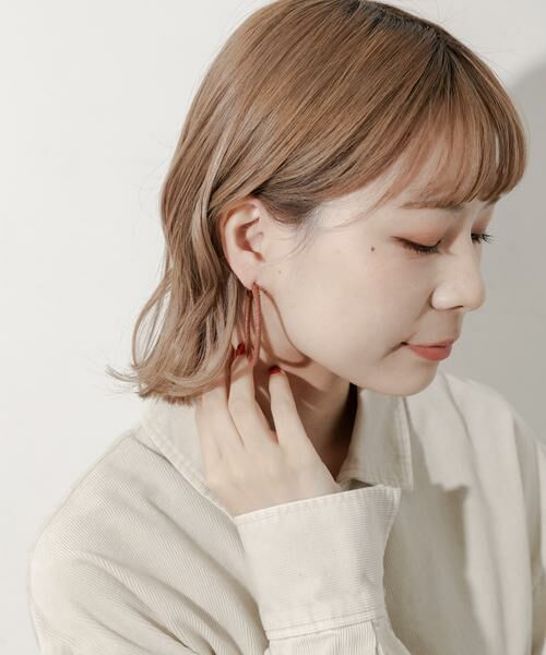 SMELLY / スメリー ピアス・イヤリング | コードラップビッグフープピアス | 詳細4
