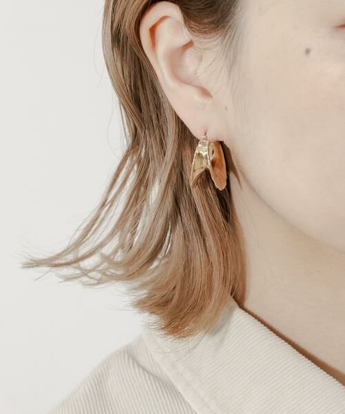 SMELLY / スメリー ピアス・イヤリング | メタルボリュームエッジフープピアス | 詳細5