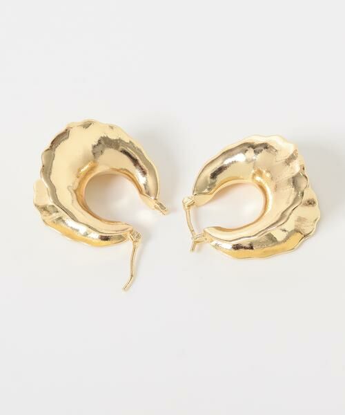 SMELLY / スメリー ピアス・イヤリング | メタルボリュームエッジフープピアス | 詳細7