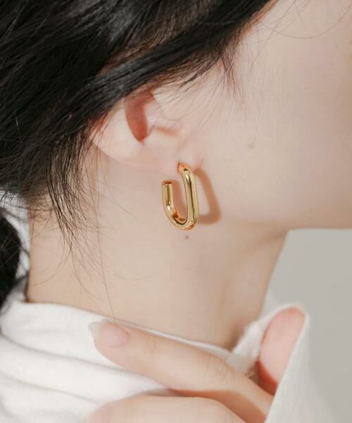 SMELLY / スメリー ピアス・イヤリング | ステンレスカーブラインピアス | 詳細5